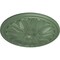 Ekena Millwork Bordeaux Ceiling Medallion (Fits Canopies up to 3 1/4"), 22 5/8"OD x 1 3/4"P, Athenian Green CM22BOAGF - alternate 4